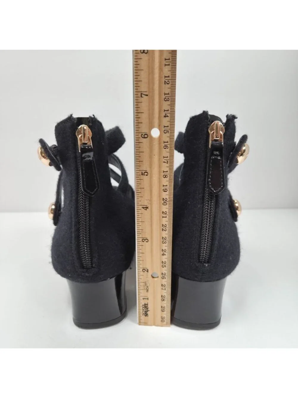 Tory Burch Marisa Women's Black Suede Studded Strappy Heels US Size 10M